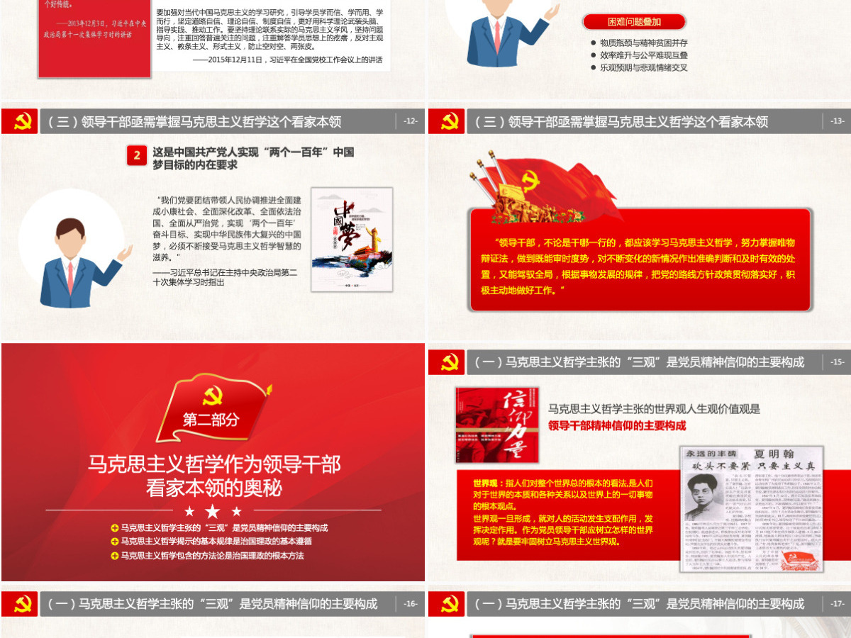 原创马克思主义哲学唯物辩证法党课学习PPT