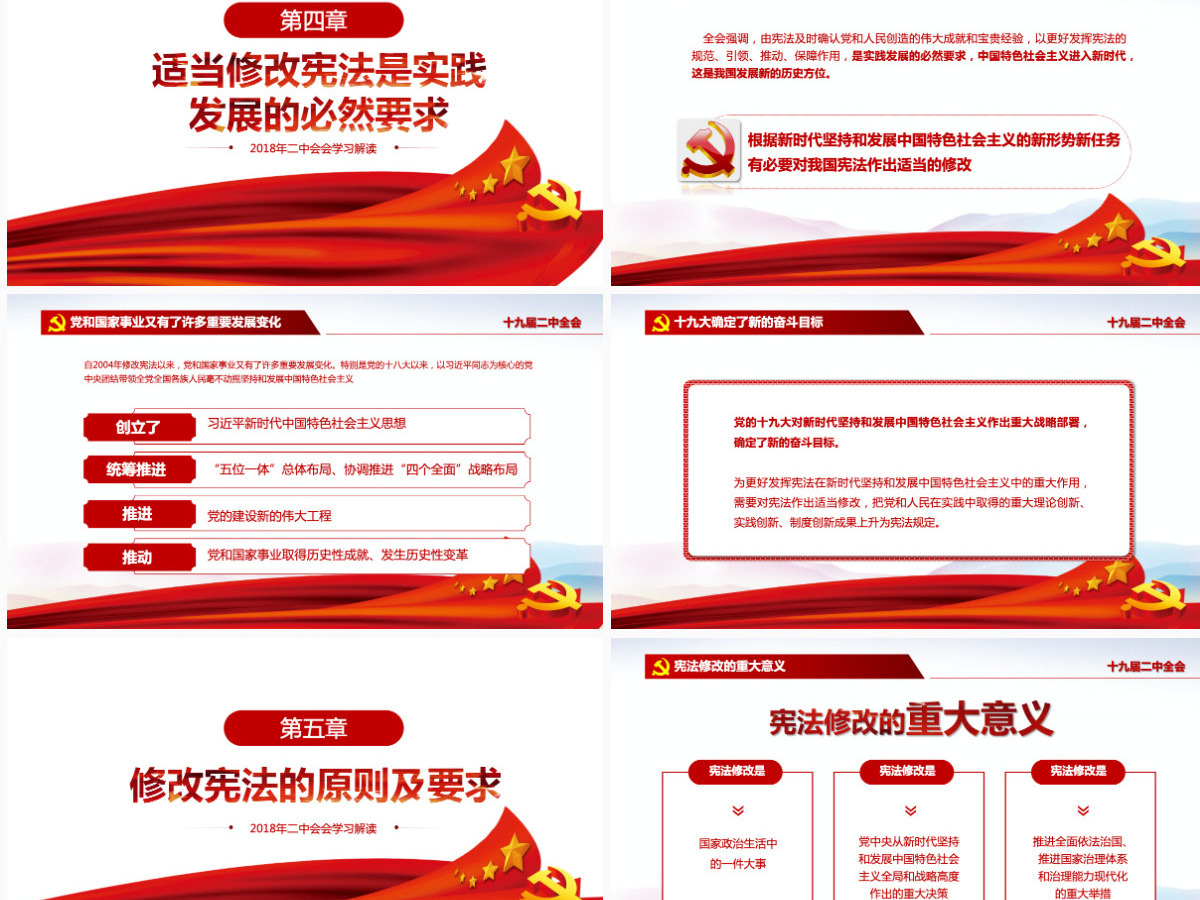简约实用共产党十九届二中全会宪法修改PPT-含讲稿 简约实用共产党十九届二中全会宪法修改PPT-含讲稿