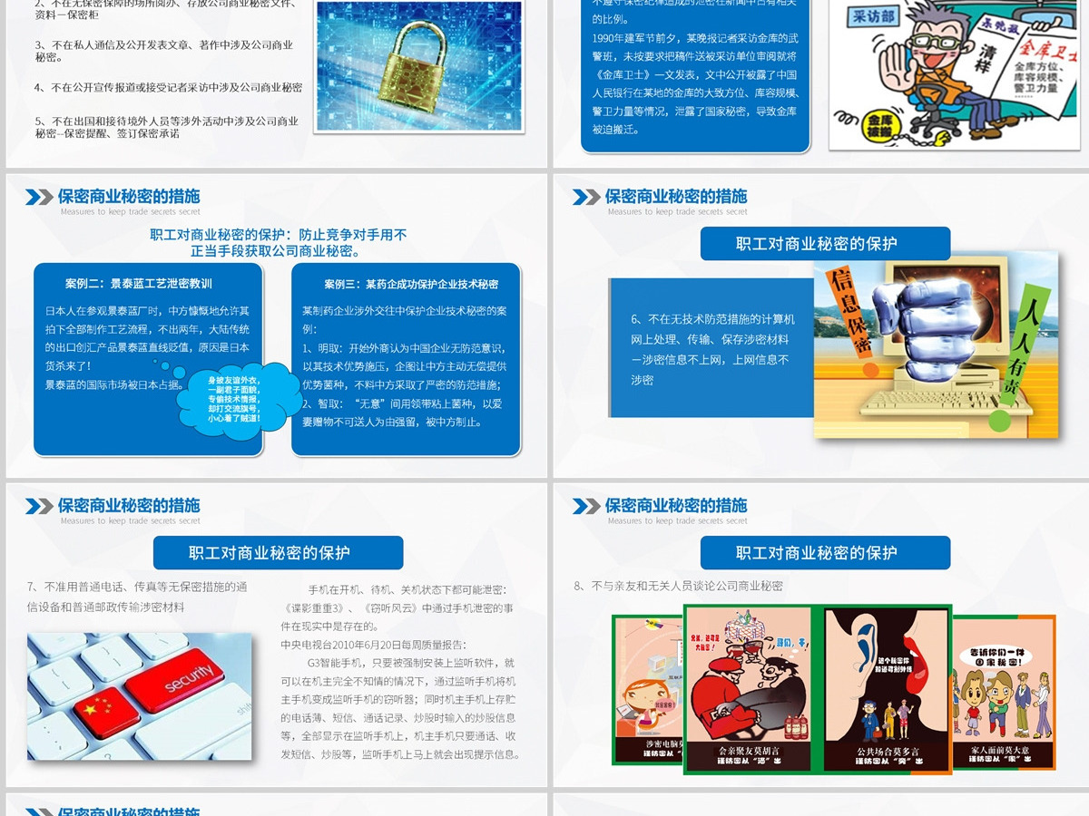 2023年企业保密培训保密制度PPT模板