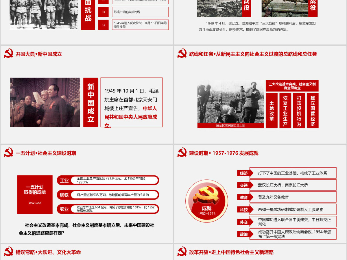 稳重大气党政建党十九大PPT模板 稳重大气党政建党十九大PPT模板
