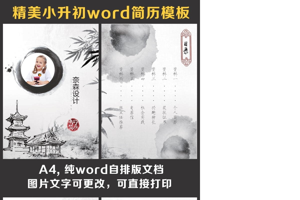 小升初简历