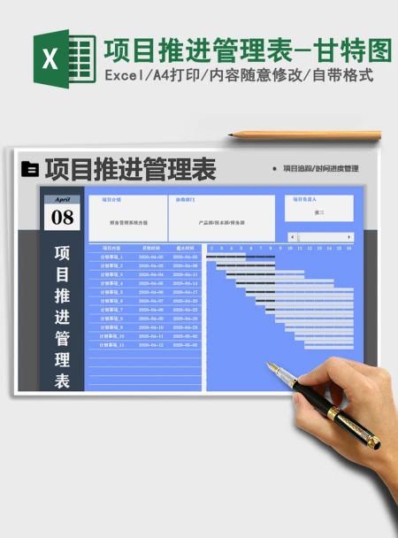 2021年项目推进管理表-甘特图 2021年项目推进管理表-甘特图