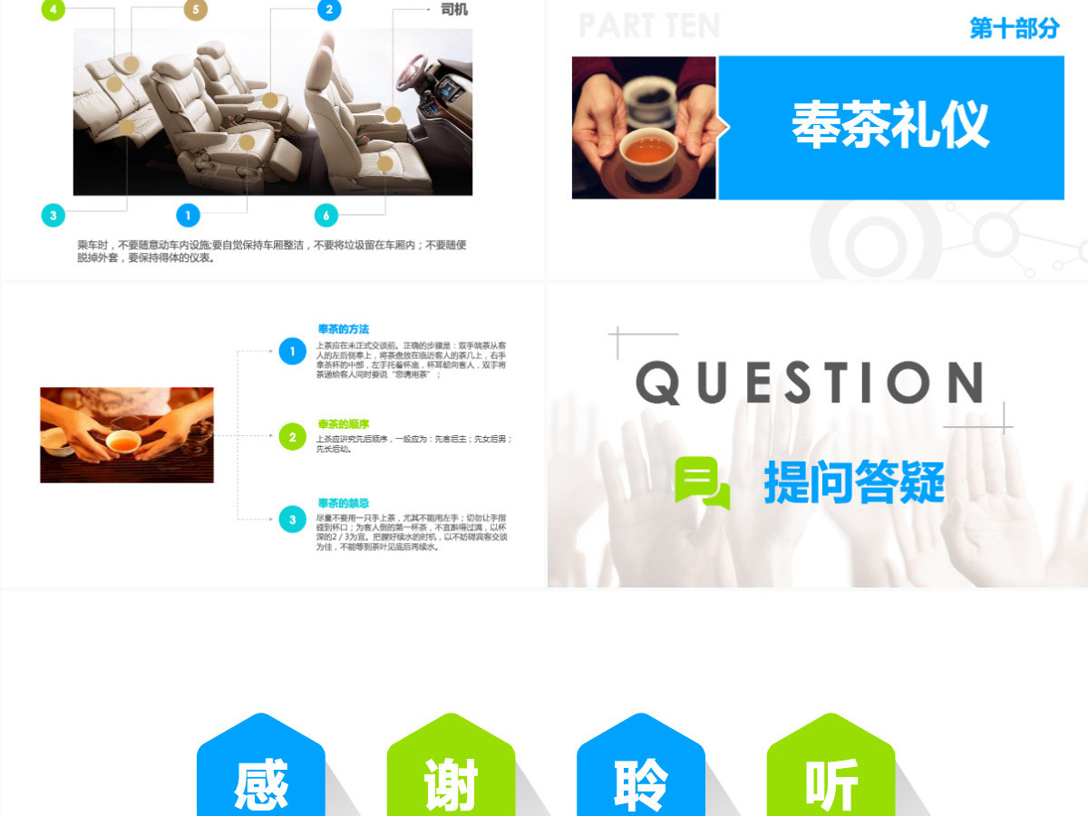 企业商务礼仪知识培训礼仪课程ppt模板