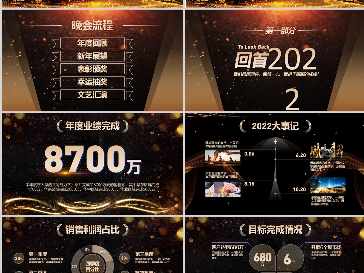 原创2021公司年会开场颁奖典礼ppt模板-版权可商用 原创2021公司年会开场颁奖典礼ppt模板-版权可商用