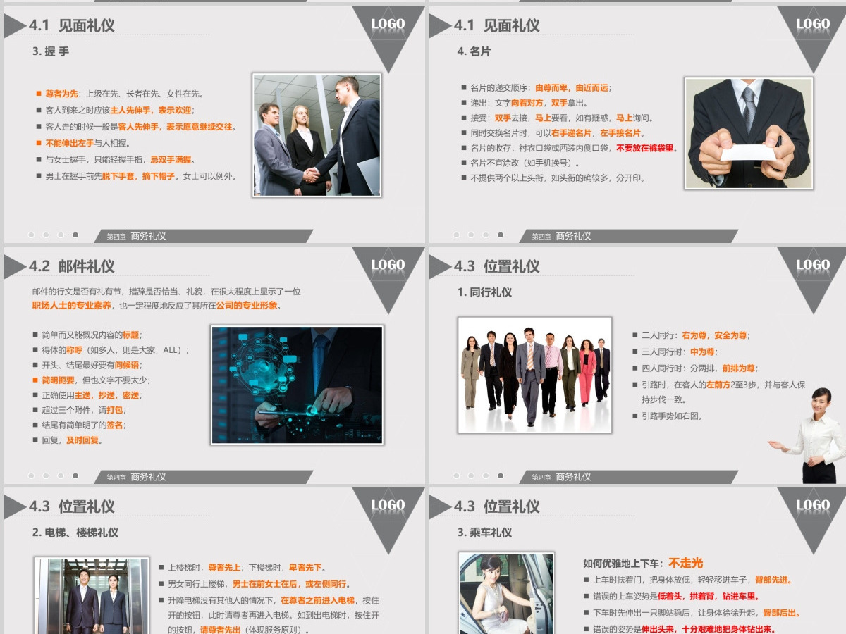 高端大气商务礼仪职业形象培训PPT模板