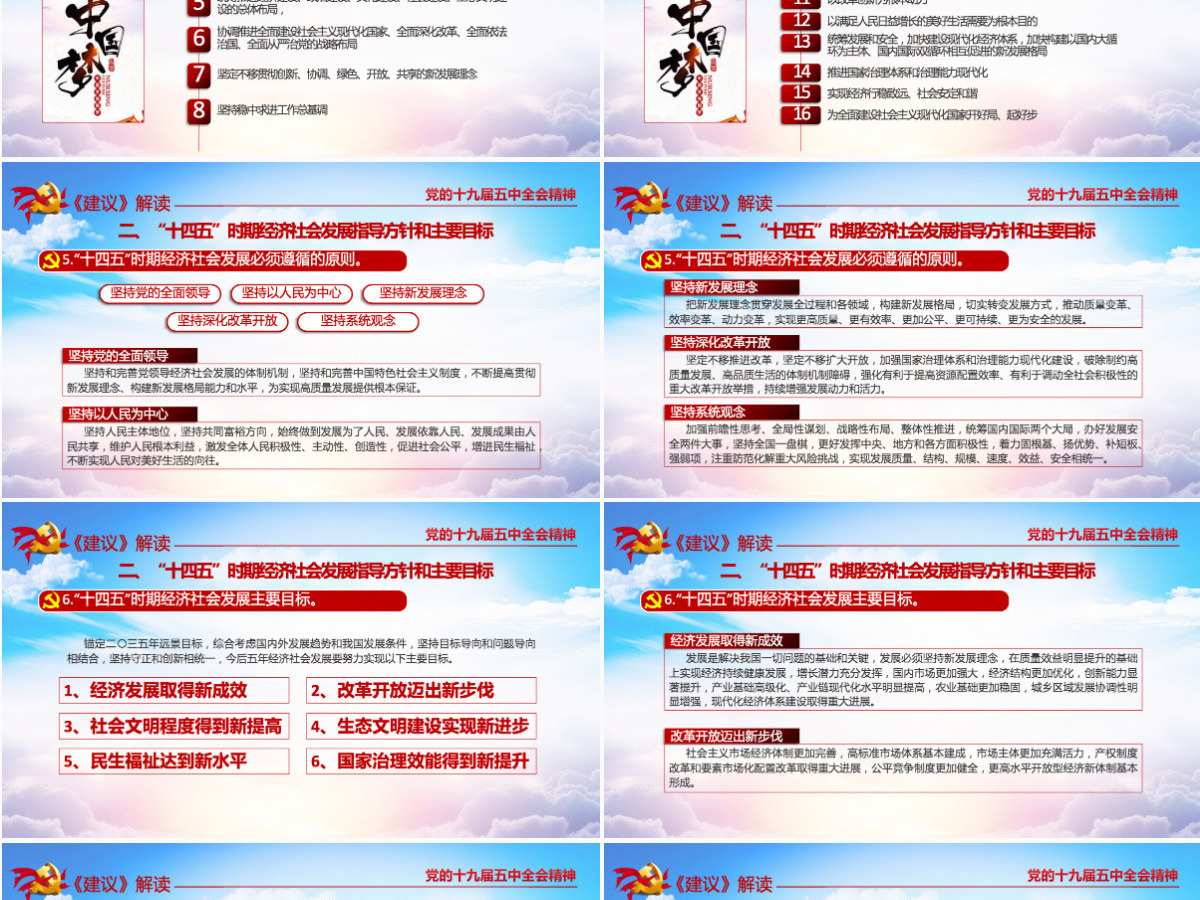 超详细十九届五中全会公报及十四五2035远景目标的建议PPT--含讲稿