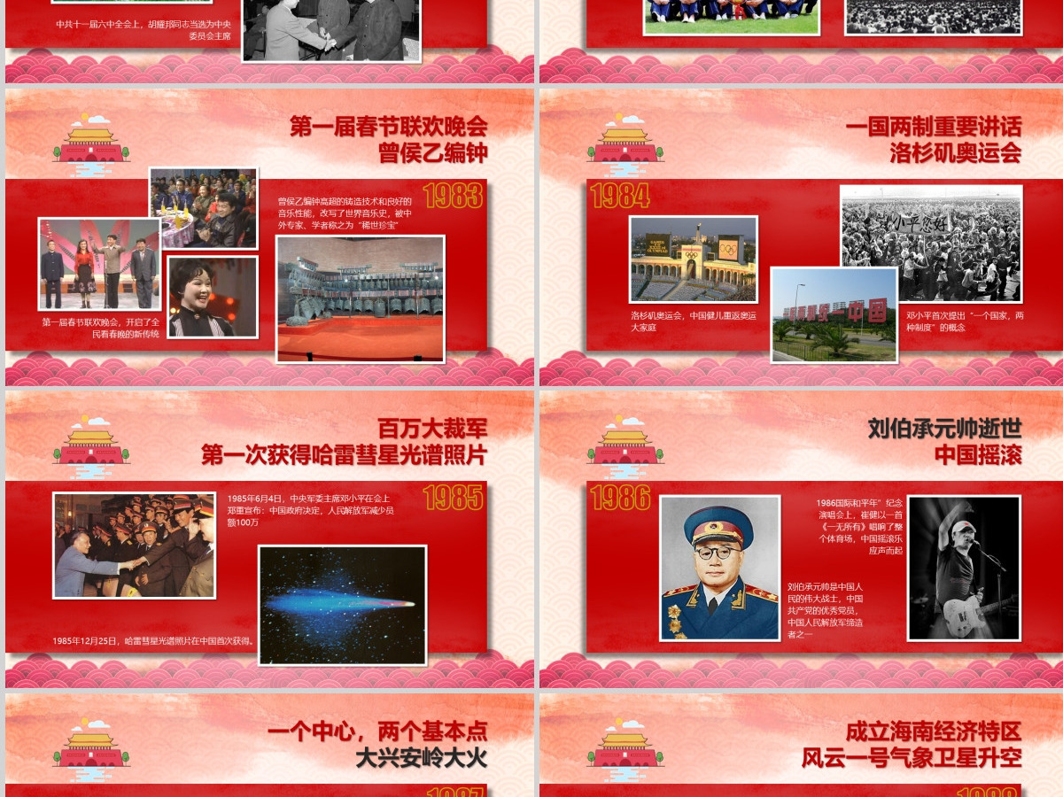 2019红色中国梦PPT模板