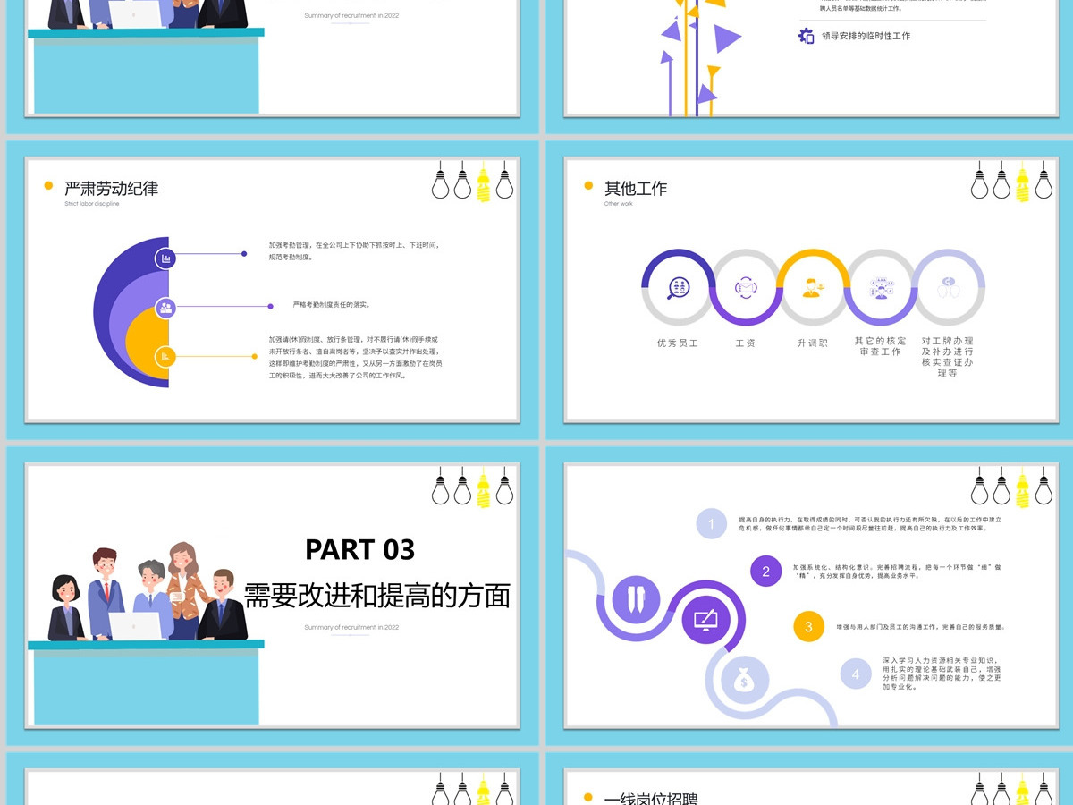 2023人力资源部门招聘总结暨下半年招聘计划模板PPT 2023人力资源部门招聘总结暨下半年招聘计划模板PPT