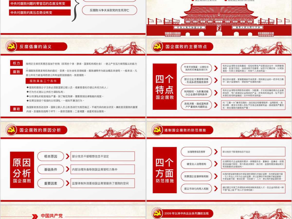 党员干部廉洁从业廉政教育PPT模板 党员干部廉洁从业廉政教育PPT模板