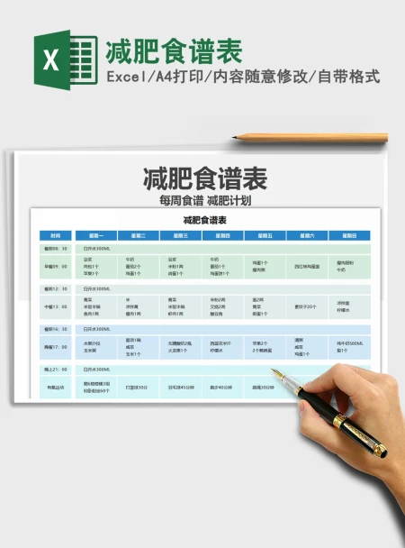 2021年减肥食谱表