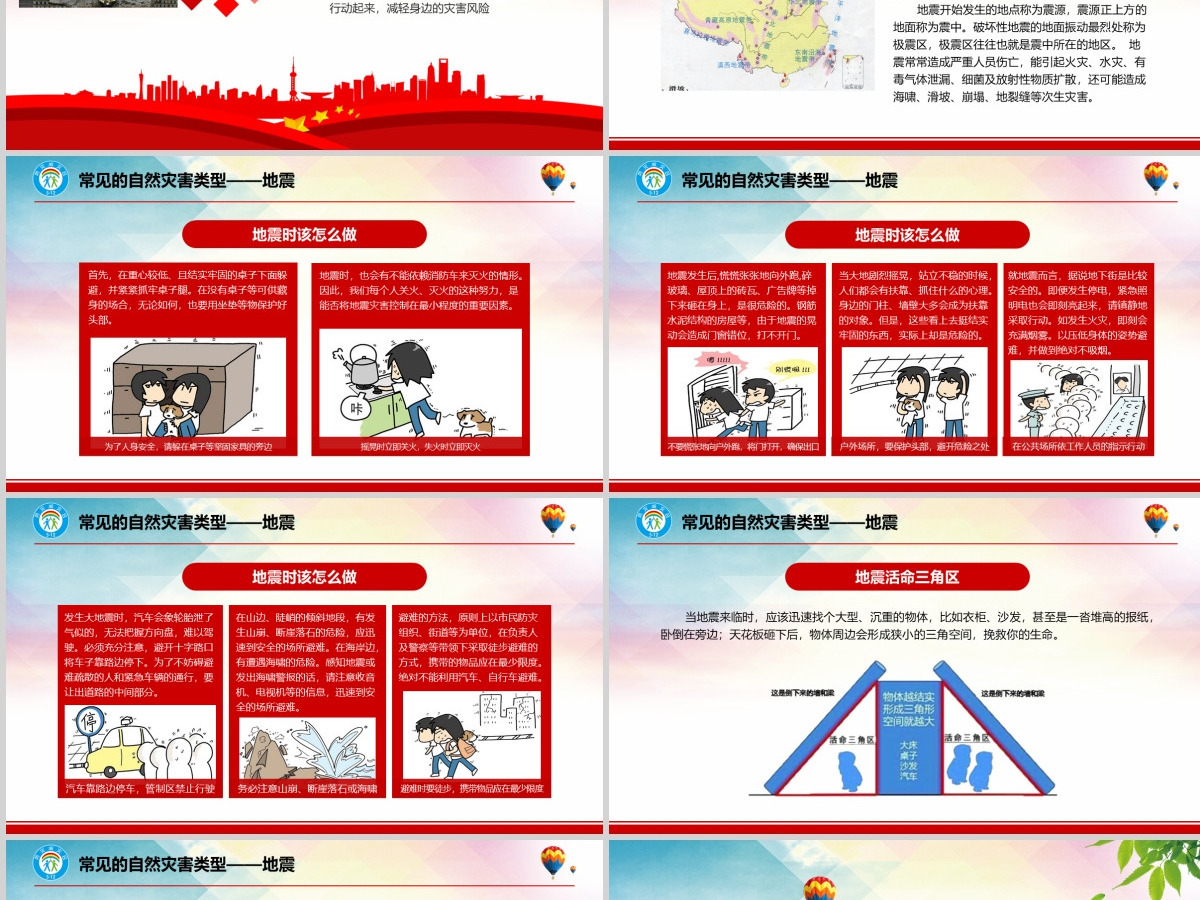 2020年大气防灾减灾日地震知识主题班会PPT