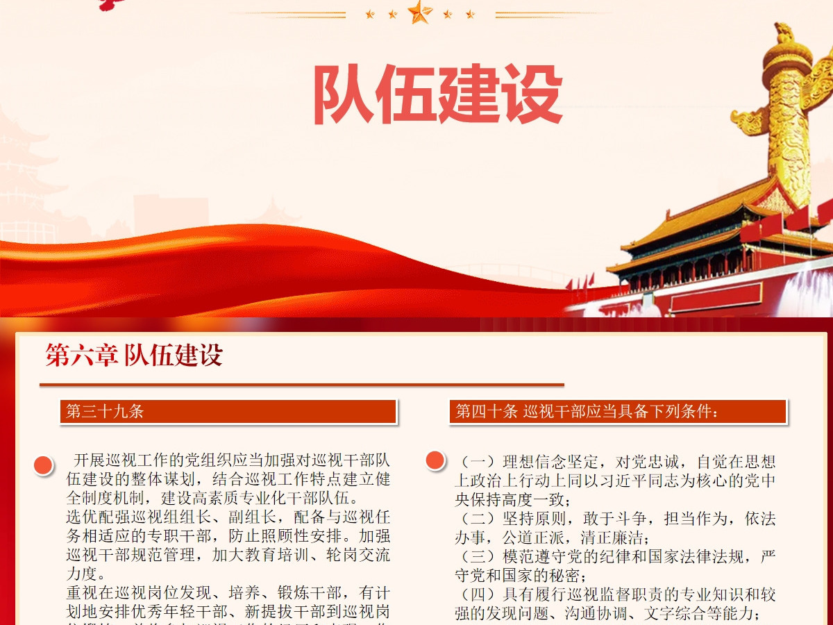  新修订《中国共产党巡视工作条例》条文对照学习