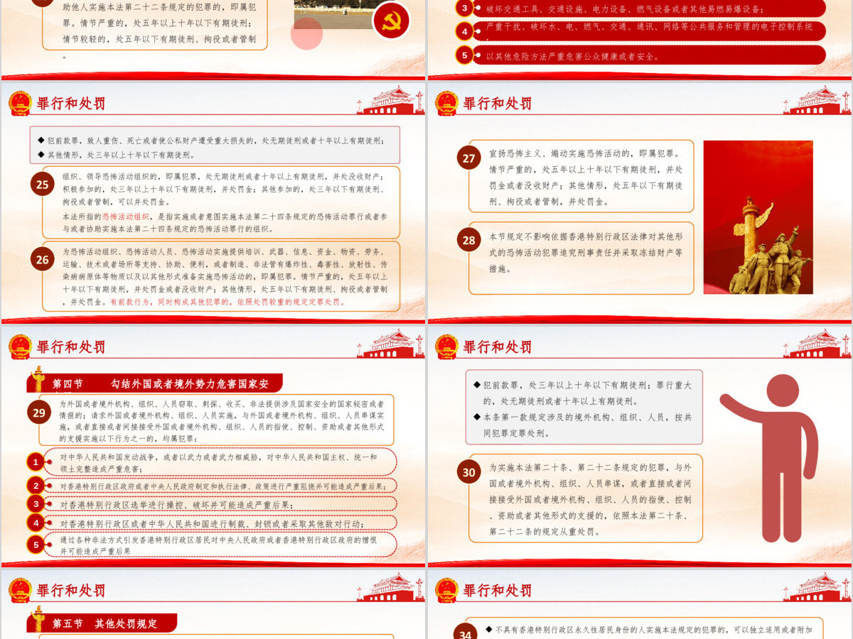 学习《香港特别行政区维护国家安全法》PPT模板 学习《香港特别行政区维护国家安全法》PPT模板