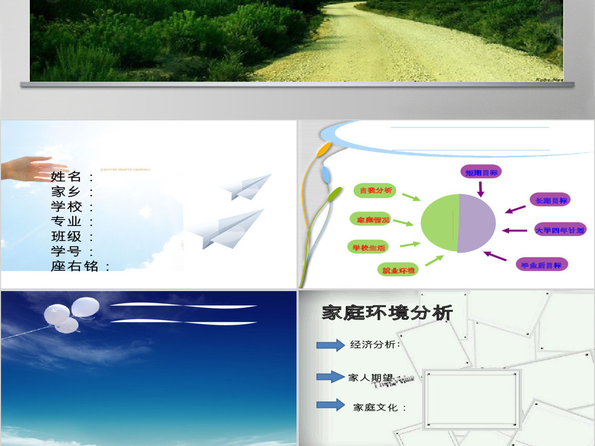 我的职业生涯规划PPT模板 我的职业生涯规划PPT模板