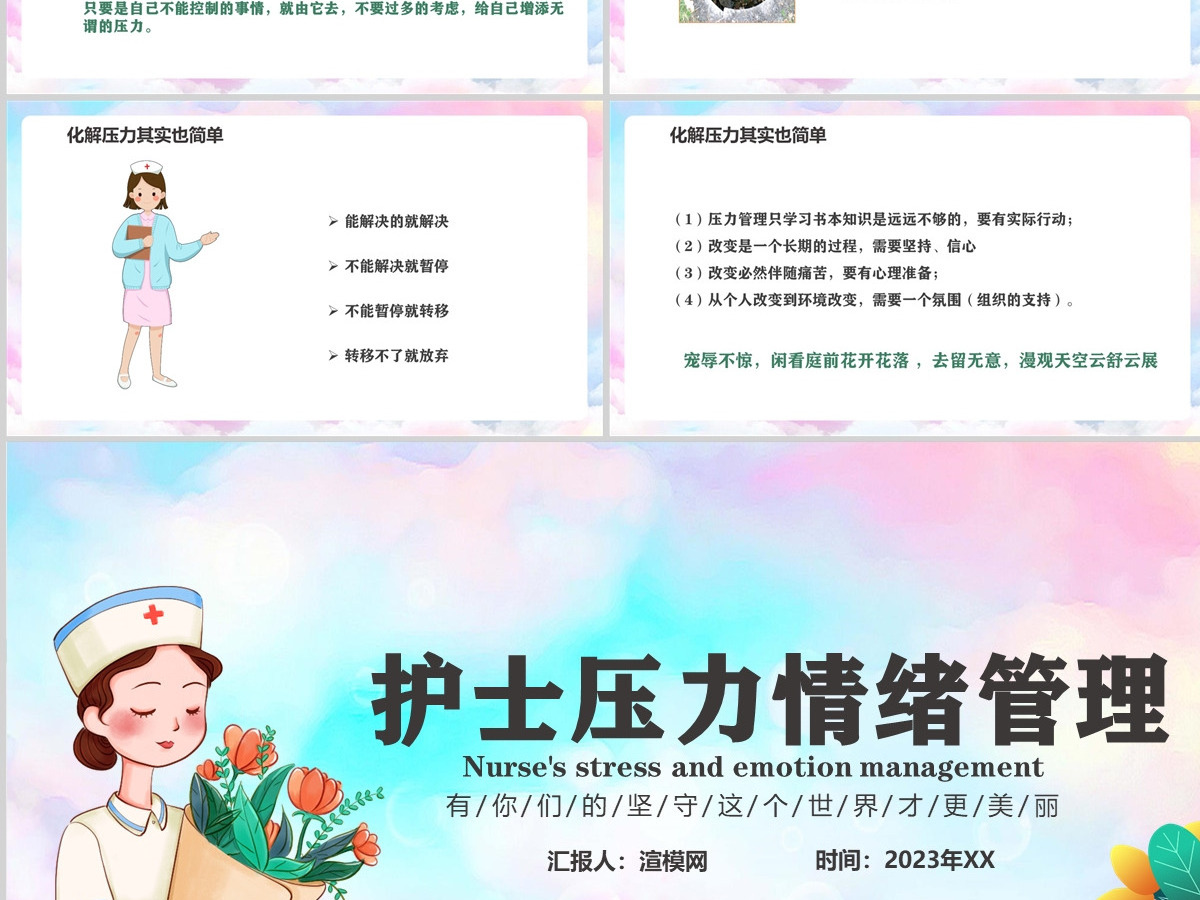 2024护士压力与情绪管理讲解培训PPT个性医疗风医学培训通用PPT 2024护士压力与情绪管理讲解培训PPT个性医疗风医学培训通用PPT