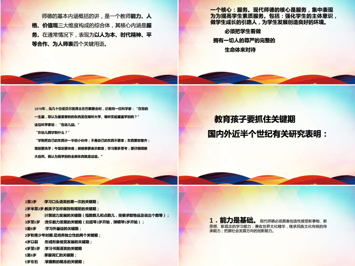 师德师风范演讲稿讲座PPT模板