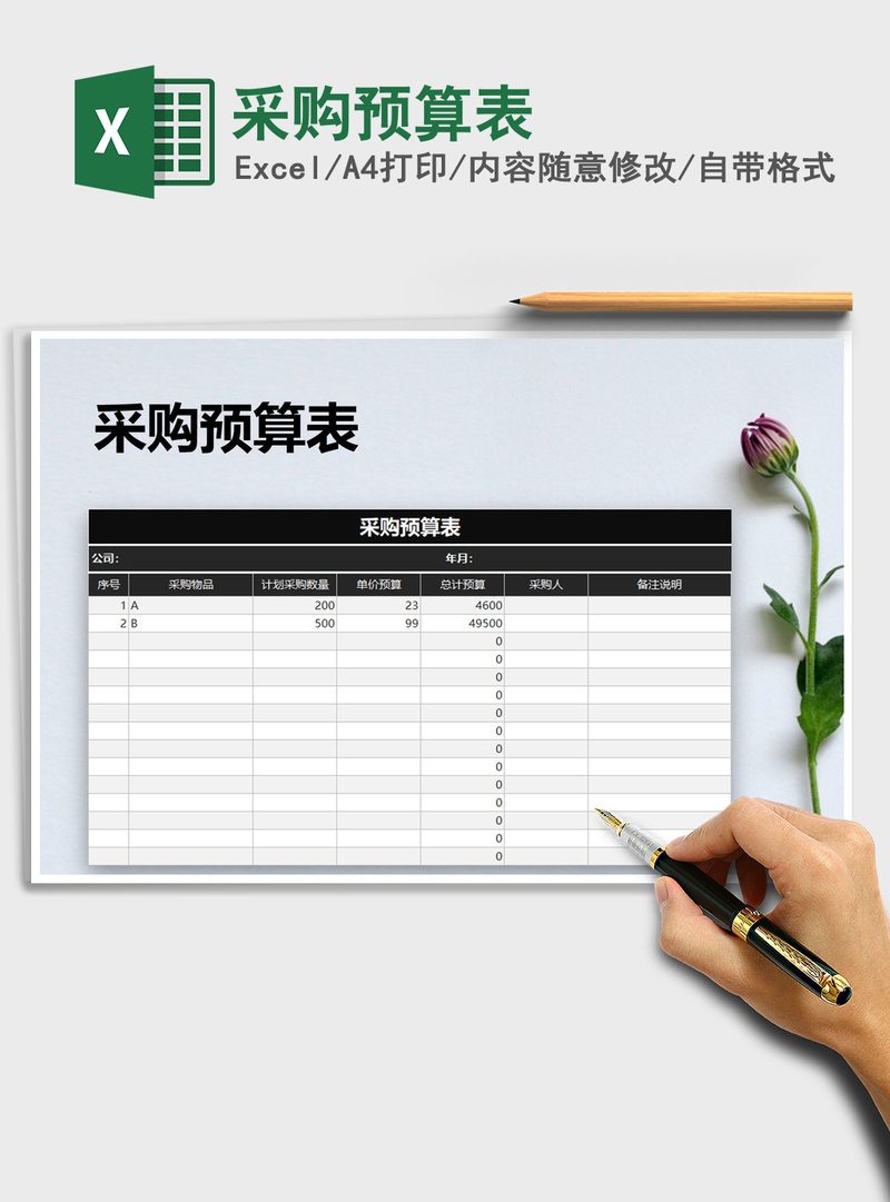 2021年采购预算表