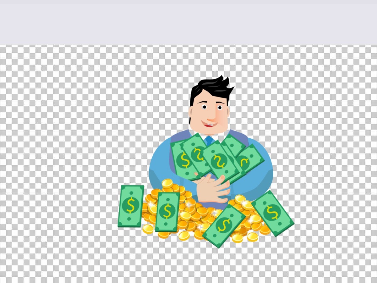 金融保险双手抱金钱元素 金融保险双手抱金钱元素