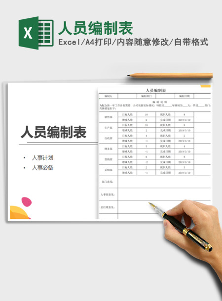 2021年人员编制表