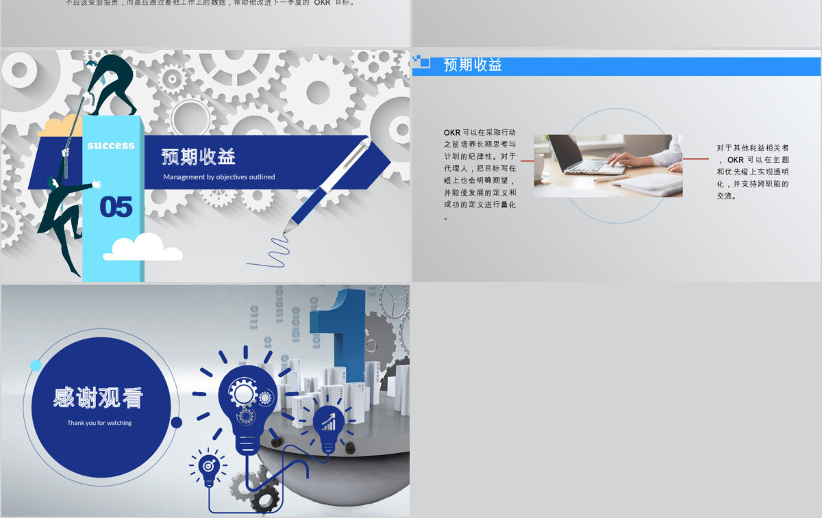 企业培训之OKR工作法目标与关键结果法PPT模板