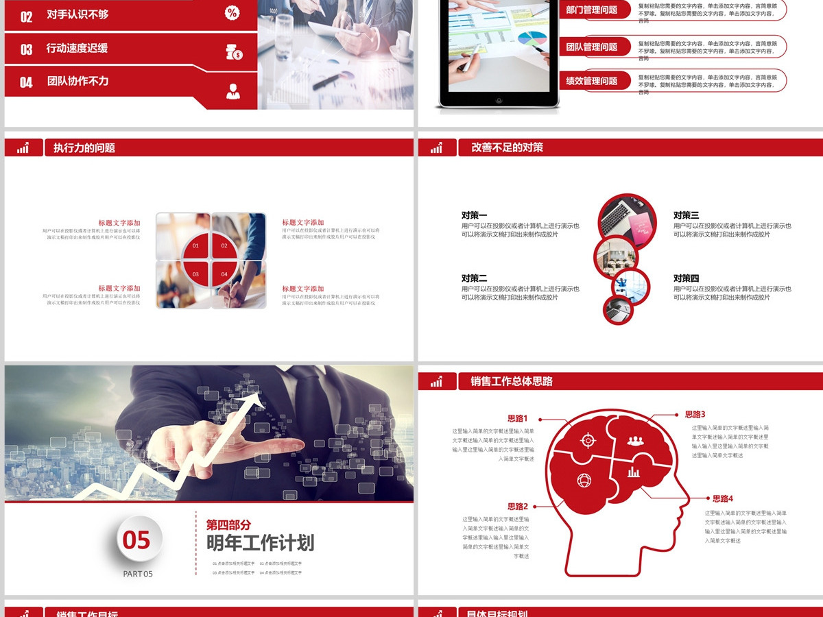 2023市场销售部营销工作总结计划PPT