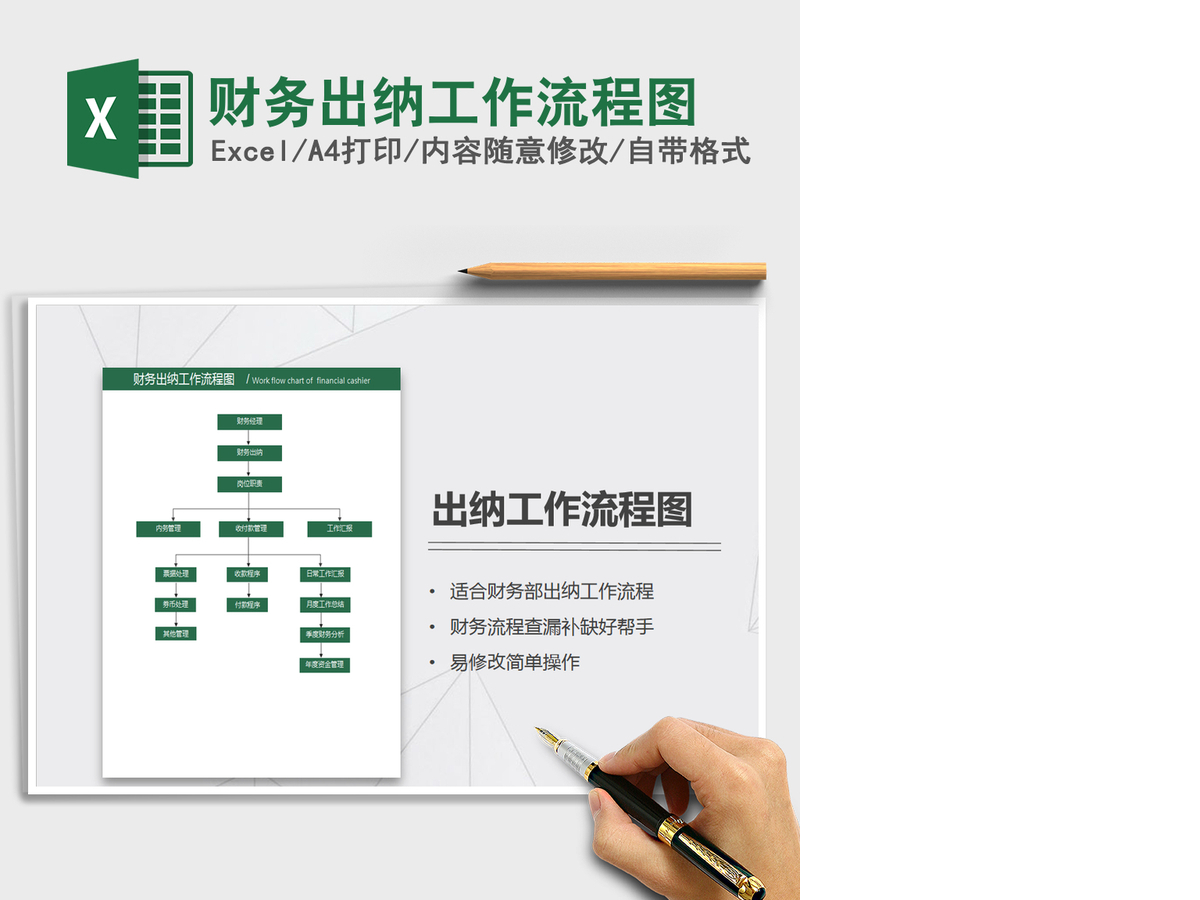 2021年财务出纳工作流程图