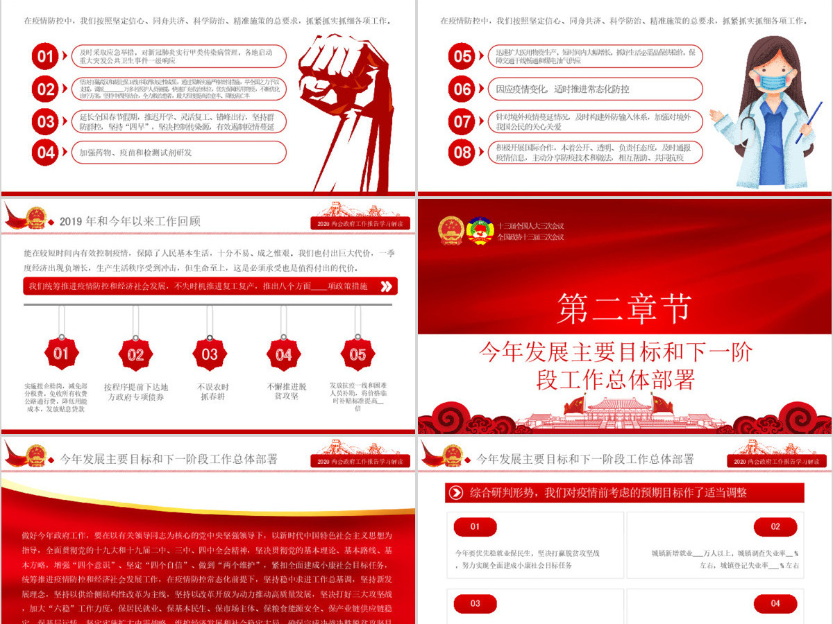 2020全国两会政府工作报告学习解读ppt-含讲稿 2020全国两会政府工作报告学习解读ppt-含讲稿