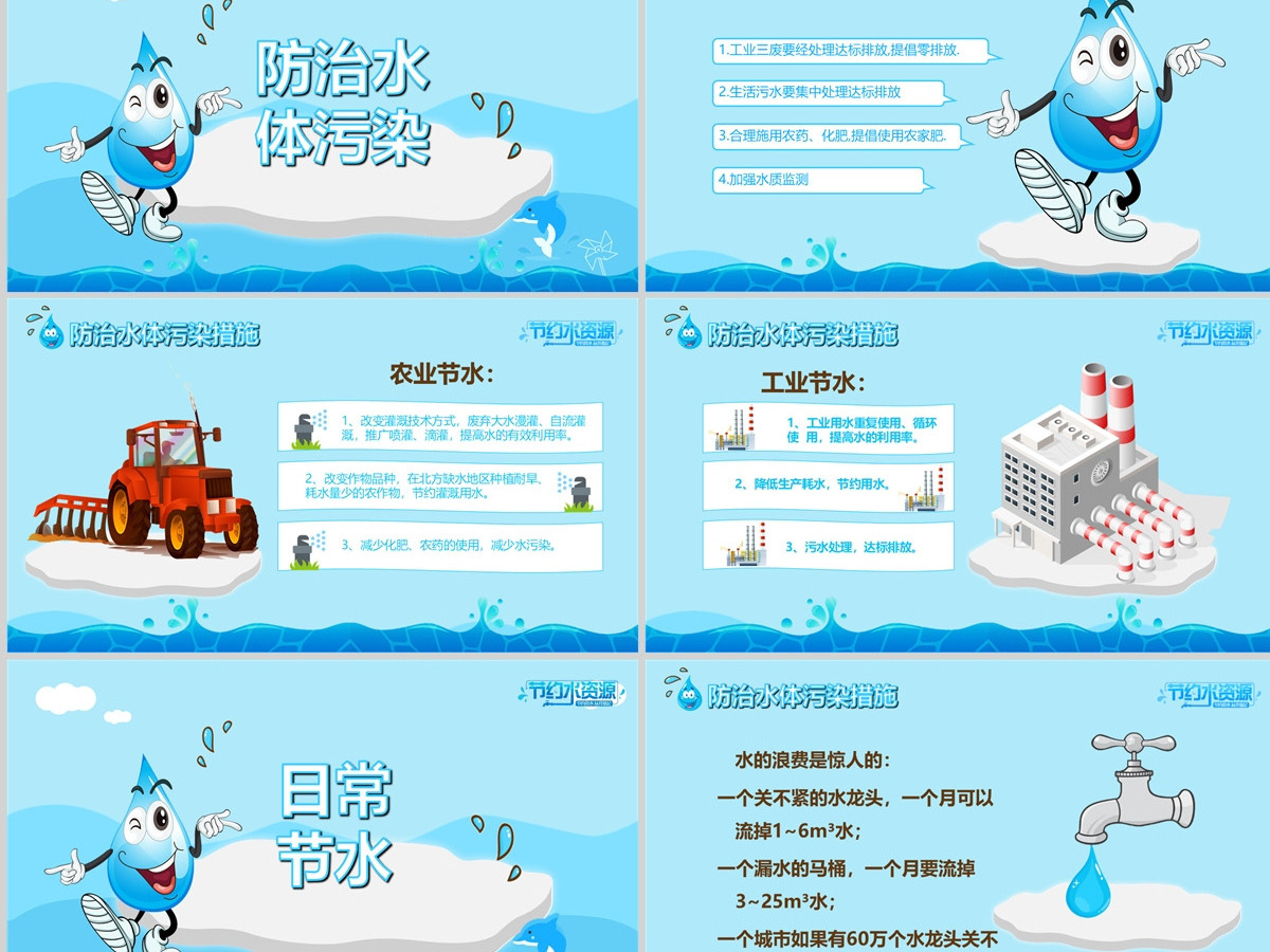 简约大气 节约用水PPT 工作报告 工作会议 世界节水日 环境保护ppt 简约大气 节约用水PPT 工作报告 工作会议 世界节水日 环境保护ppt