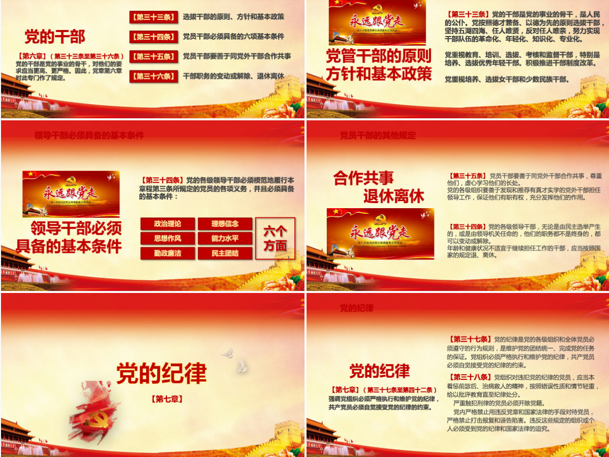 详细解读学习党的章程十九大新党章PPT