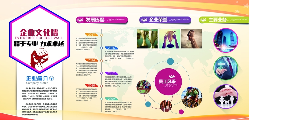 企业文化展板图片