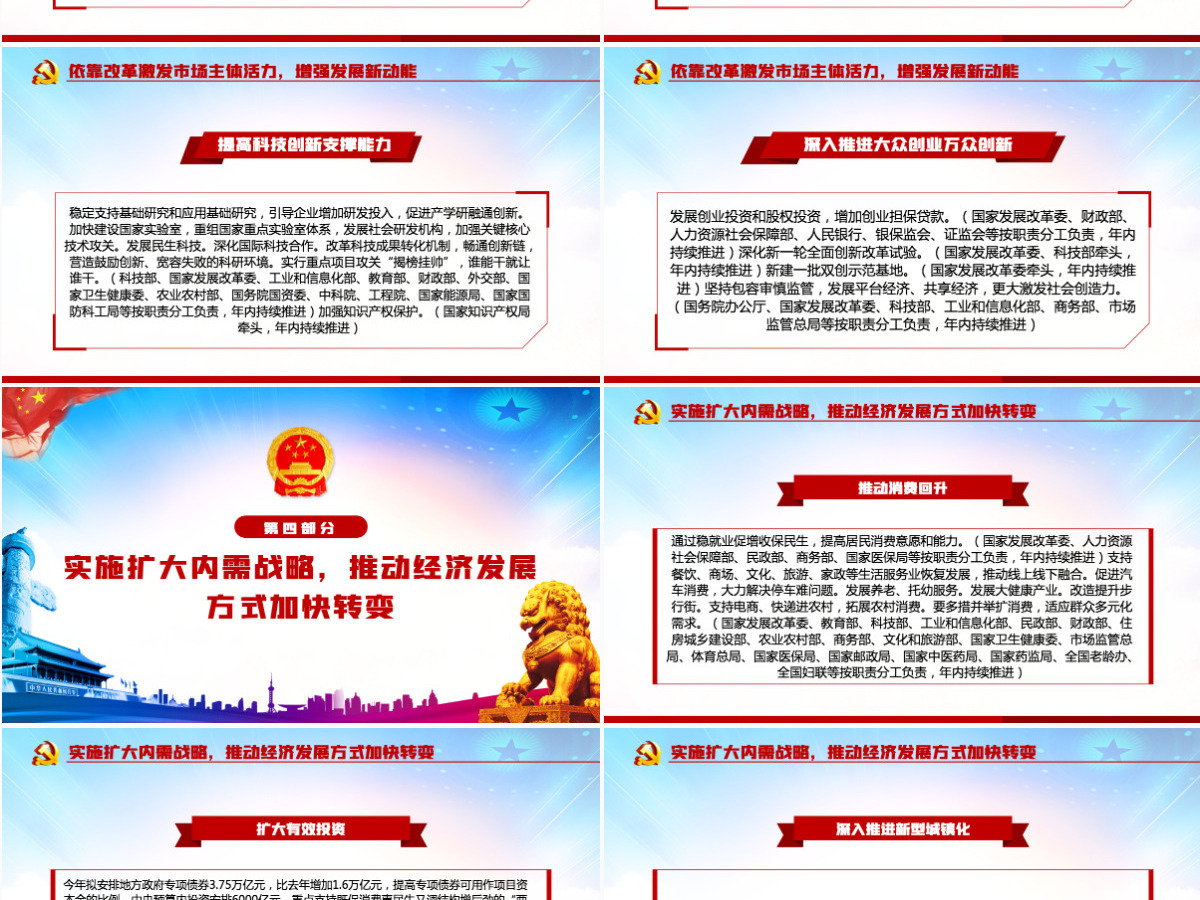 落实2020两会重点工作部门分工的意见PPT 落实2020两会重点工作部门分工的意见PPT