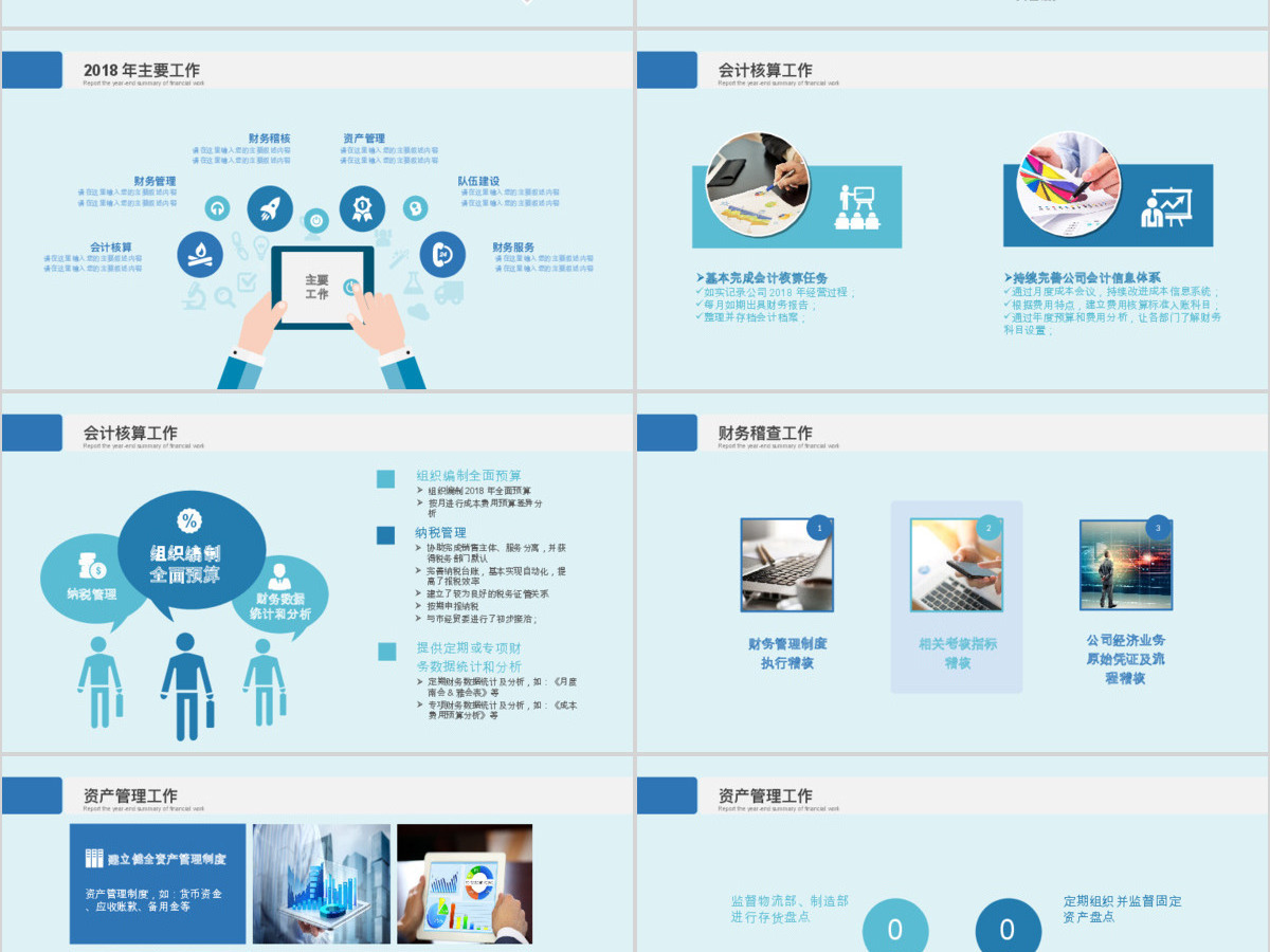 2019财务总监年度报表PPT模板 2019财务总监年度报表PPT模板