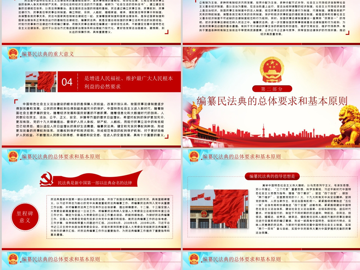 中华人民共和国民法典草案解读党课PPT--含讲稿 中华人民共和国民法典草案解读党课PPT--含讲稿