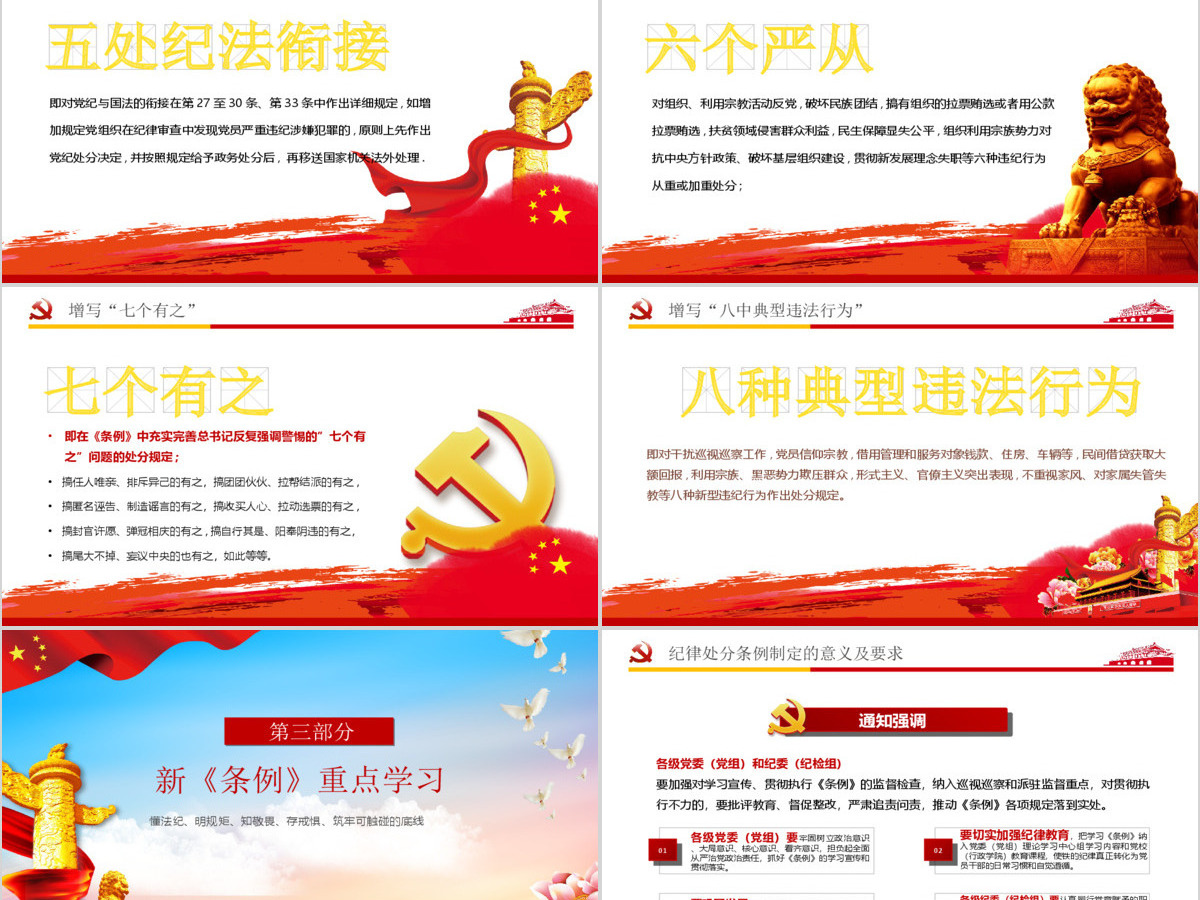 中国共产党纪律处分条例解读2018版党课党建ppt