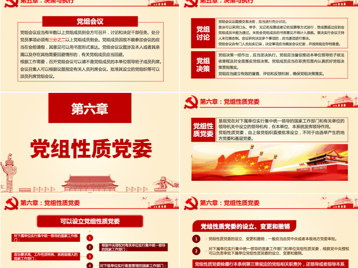 原创中国共产党党组工作条例学习解读党课PPT 原创中国共产党党组工作条例学习解读党课PPT