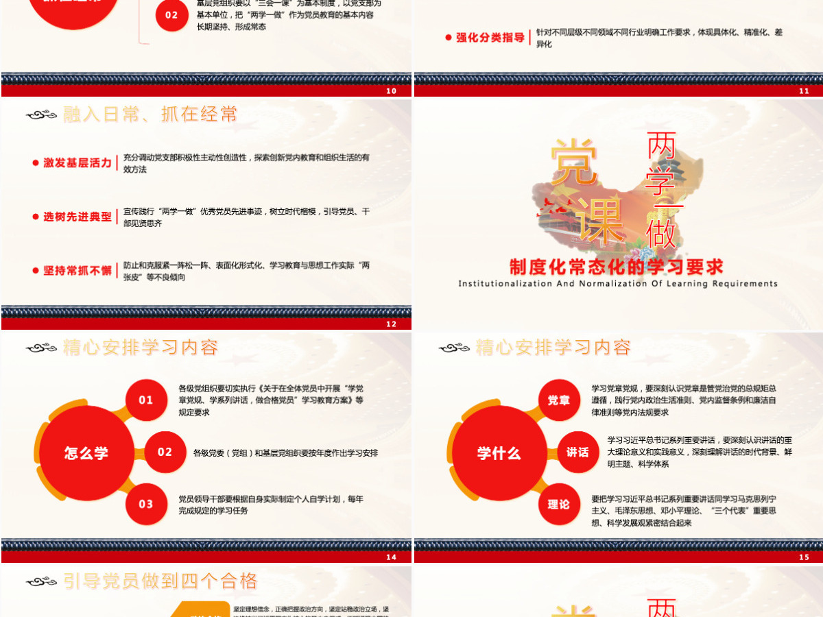 两学一做学习教育常态化制度化的意见全面解读党课培训课件PPT
