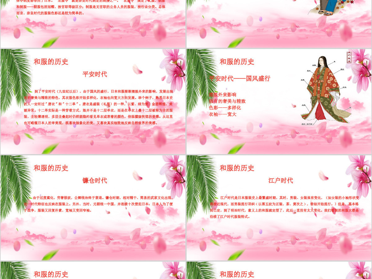 日本文化之日本和服文化介绍教育教学PPT模板 日本文化之日本和服文化介绍教育教学PPT模板