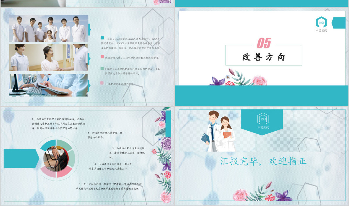 2019护士长工作总结报告PPT模板