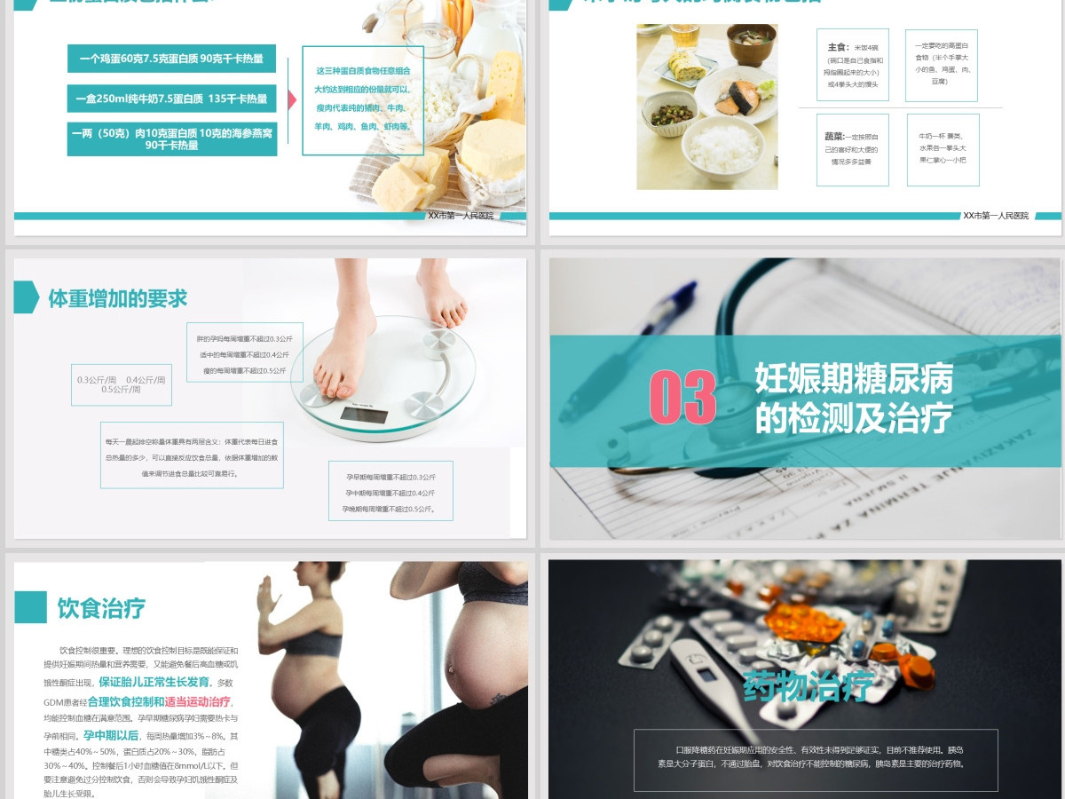 医院内训教学课件妊娠糖尿病管理PPT模板