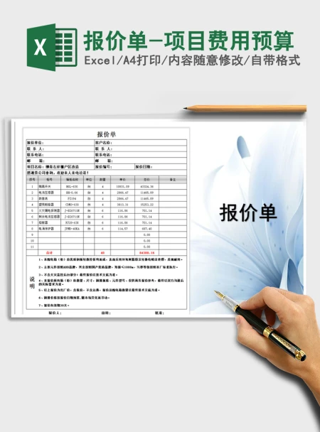 2021年报价单-项目费用预算 2021年报价单-项目费用预算
