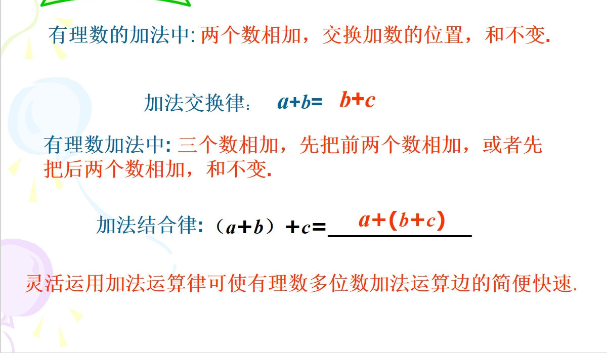  义务教育课程标准实验教科书七年级上册第一章有理数有理数加法PPT模板