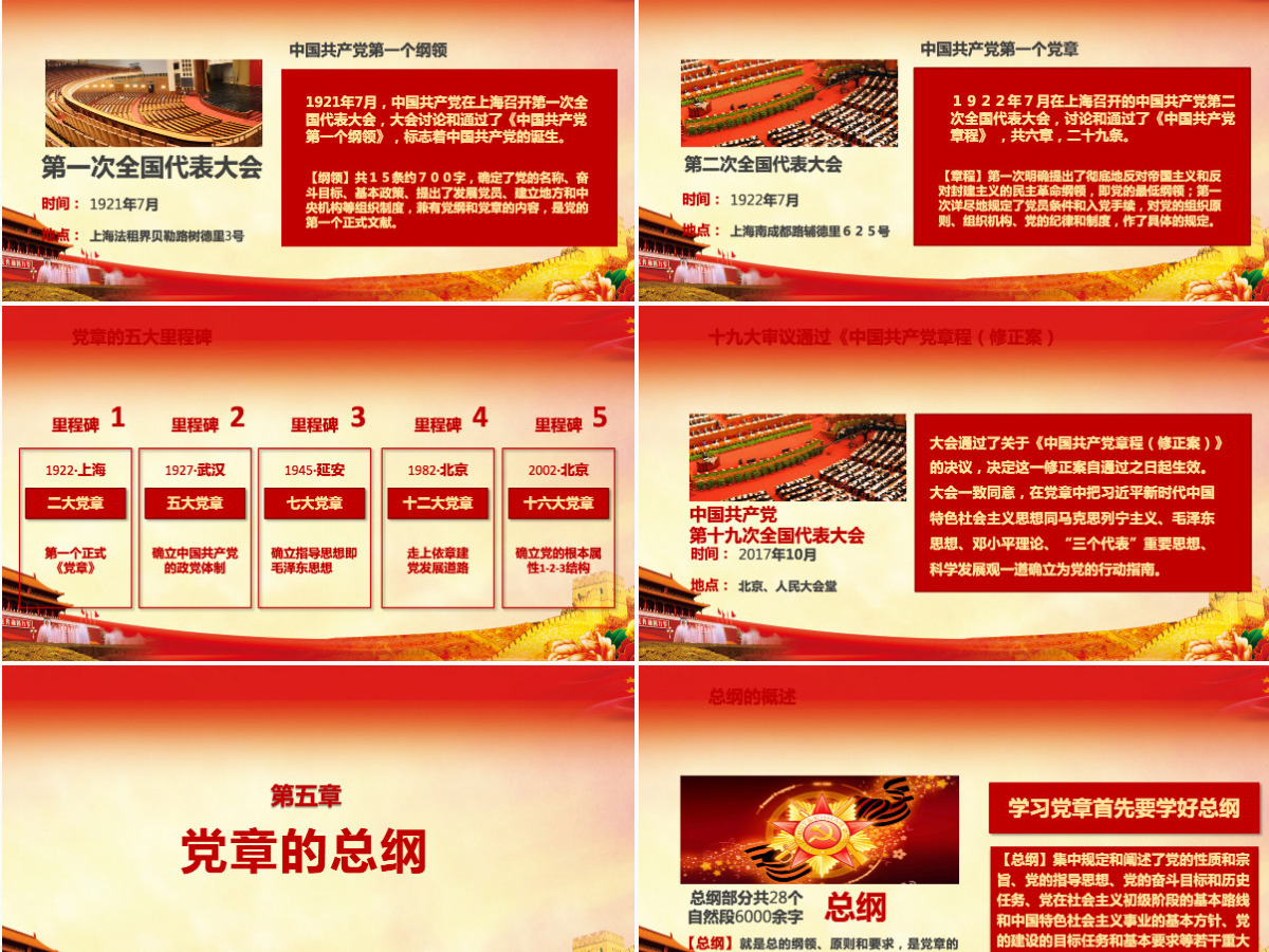 详细解读学习党的章程十九大新党章PPT