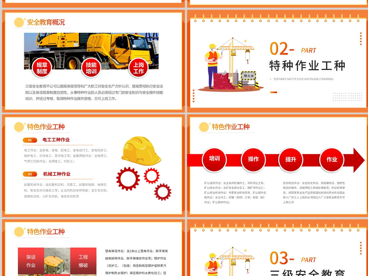 2023新工人三级安全教育培训PPT商务风新员工安全教育培训课件模板 2023新工人三级安全教育培训PPT商务风新员工安全教育培训课件模板