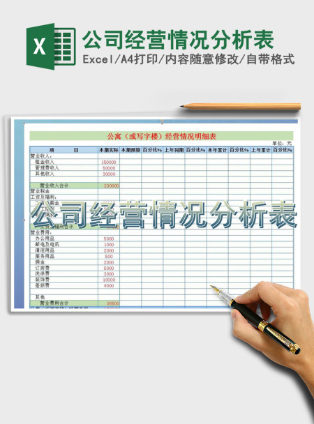2021年公司经营情况分析表
