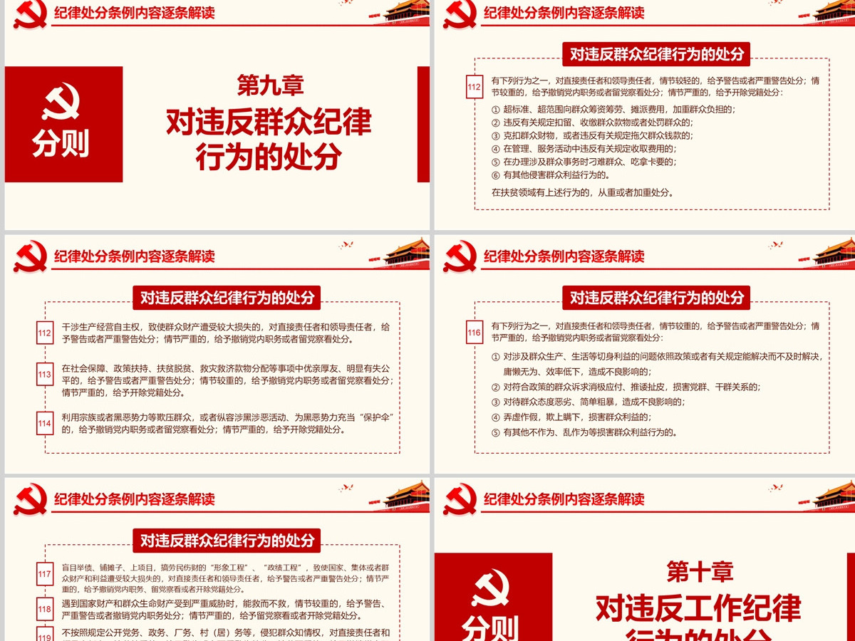 原创学习解读中国共产党纪律处分条例党课PPT-版权可商用 原创学习解读中国共产党纪律处分条例党课PPT-版权可商用