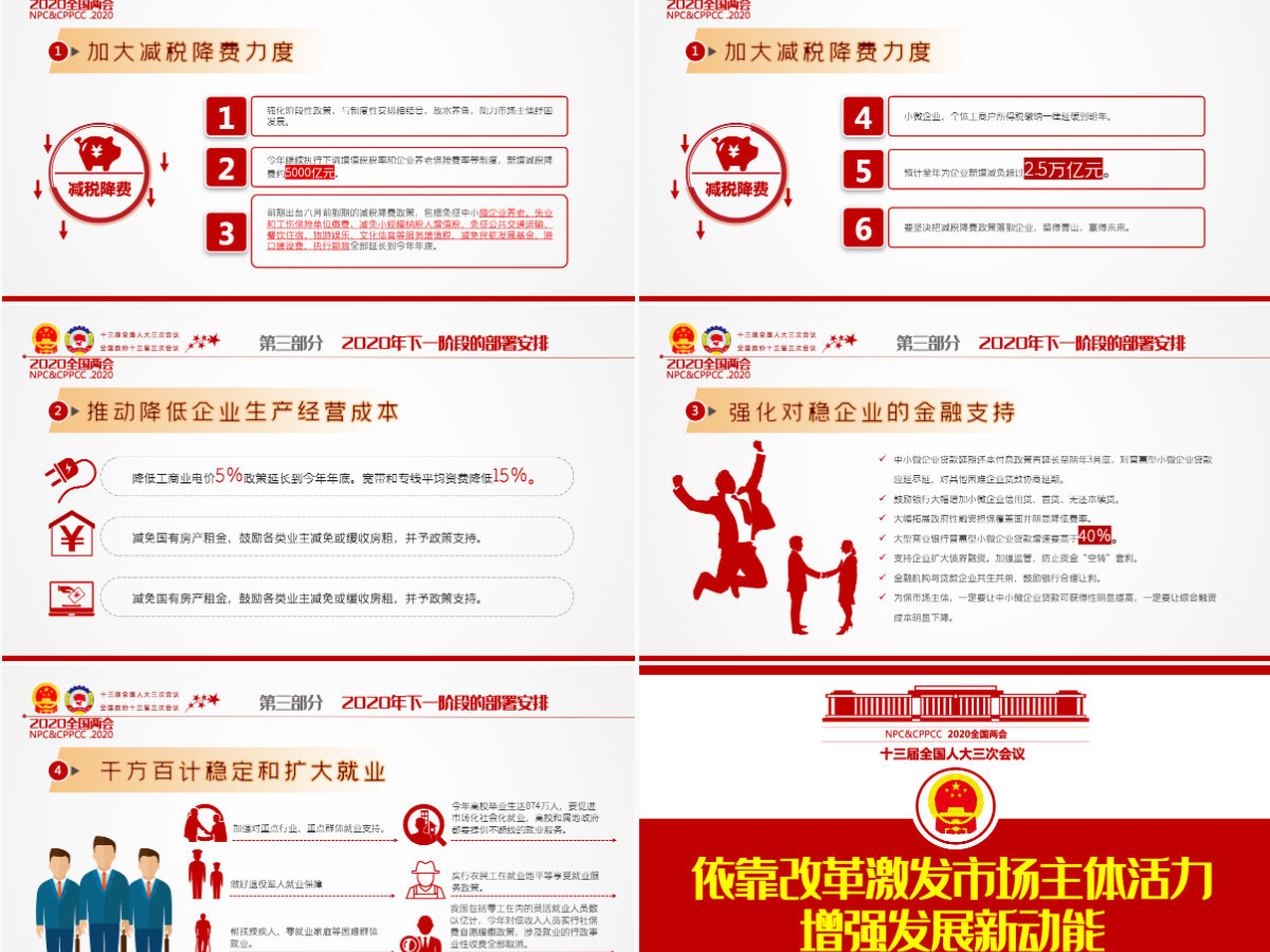 2020年风雨无阻奋勇向前全国两会政府工作报告详细解读党政党建党课ppt 2020年风雨无阻奋勇向前全国两会政府工作报告详细解读党政党建党课ppt