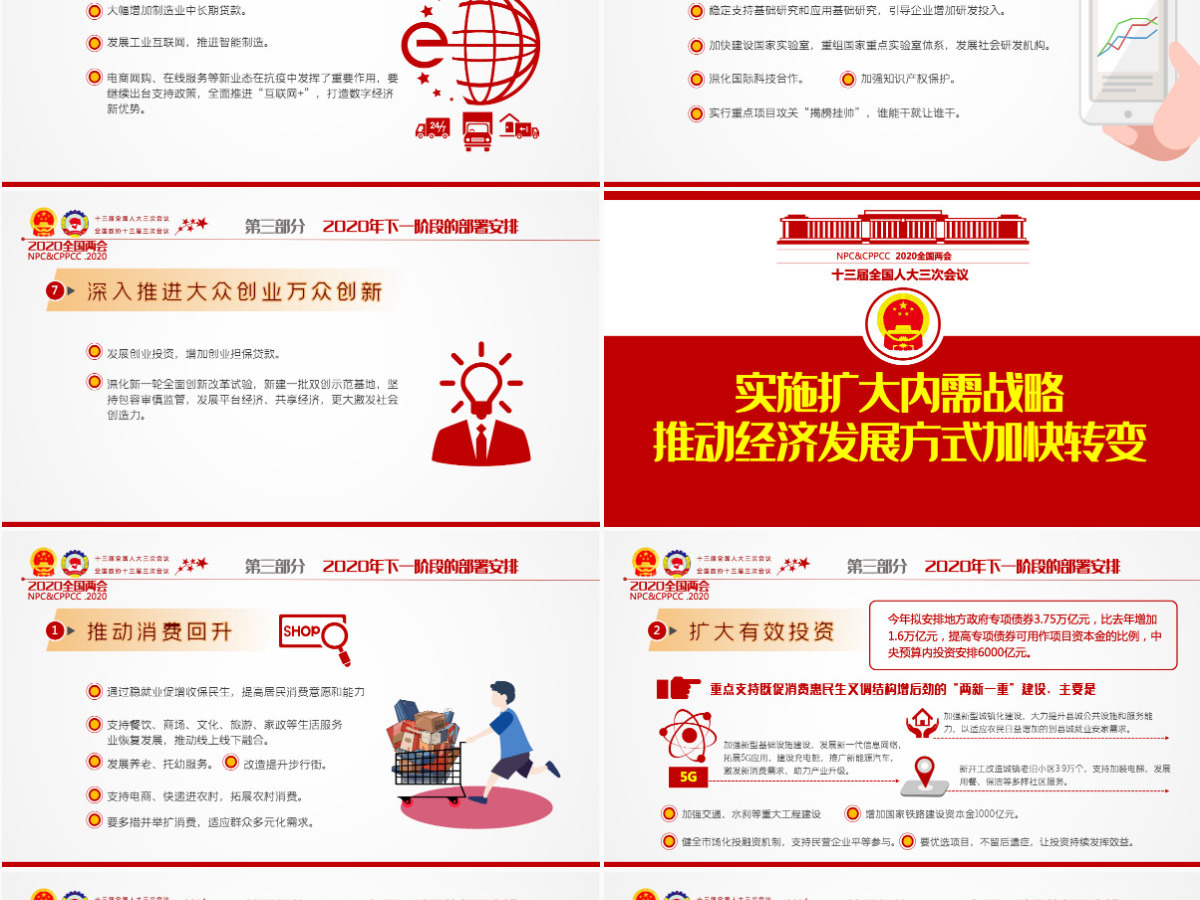 2020年风雨无阻奋勇向前全国两会政府工作报告详细解读党政党建党课ppt 2020年风雨无阻奋勇向前全国两会政府工作报告详细解读党政党建党课ppt
