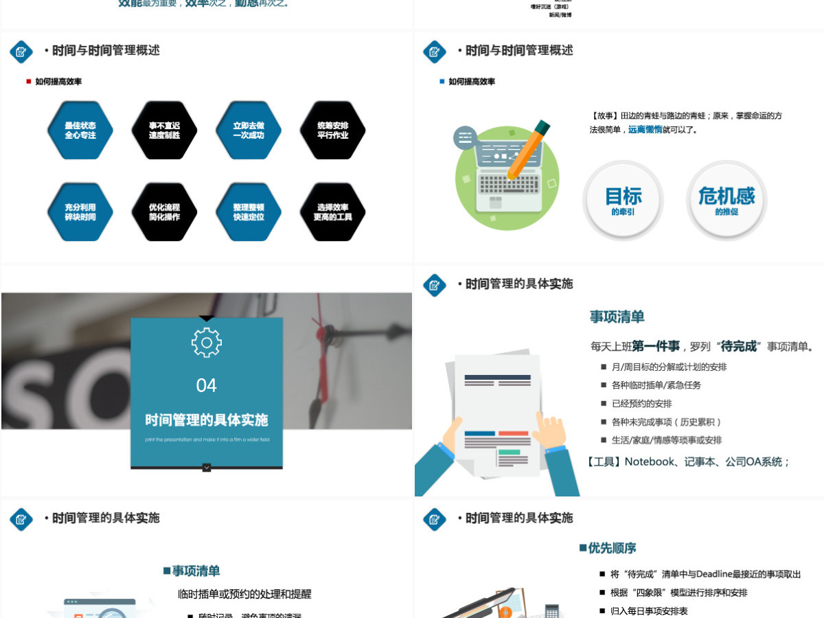 内容型最新时间管理企业员工培训PPT模板 内容型最新时间管理企业员工培训PPT模板