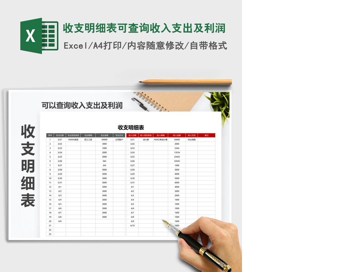 2021年收支明细表可查询收入支出及利润 2021年收支明细表可查询收入支出及利润