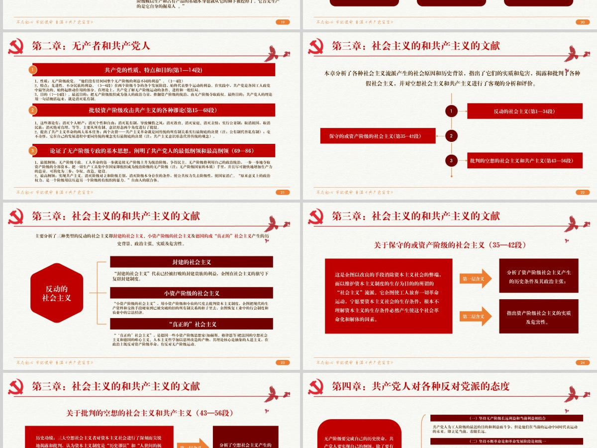 中国共产党宣言PPT模板--含讲稿 中国共产党宣言PPT模板--含讲稿